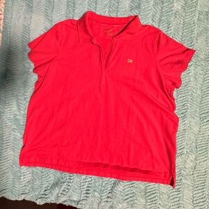 Calvin Klein Women’s 3x Coral Colored Golf Shirt​